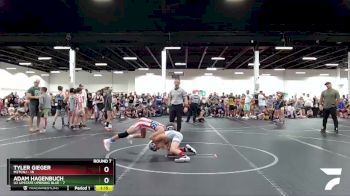 72 lbs Round 7 (8 Team) - Tyler Gieger, M2TCNJ vs Adam Hagenbuch, U2 Upstate Uprising Blue