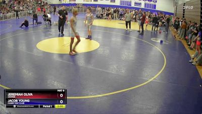 120 lbs Quarterfinal - Jeremiah Oliva, Crater vs Jacob Young, Canby Mat Club