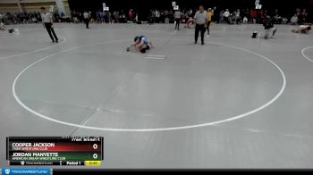 106 lbs Cons. Round 5 - Jordan Manyette, American Dream Wrestling Club vs Cooper Jackson, Tiger Wrestling Club