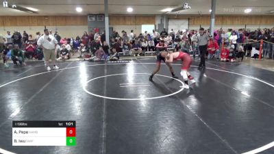 I 136 lbs Round Of 16 - Aiden Pepe, Hamburg vs Brandon Iwu, Swiftwater