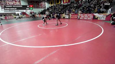 126 lbs Champ. Round 1 - Ayden Aguilar, Western vs Gabriel Valladares, Heritage