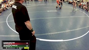 195 lbs Finals (8 Team) - Cayson Boltjes, Nebraska Red vs Remington Merlau, Kansas Mamba