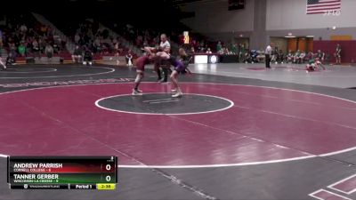 157 lbs Finals (2 Team) - Tanner Gerber, Wisconsin-La Crosse vs Andrew Parrish, Cornell College