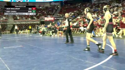 3A-113 lbs Cons. Round 5 - Joey Cahill, Waukee Northwest vs Jack Wallukait, Dowling Catholic