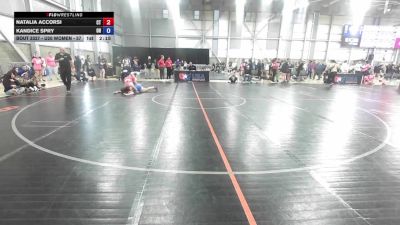 U20 Women - 57 lbs Cons. Round 1 - Natalia Accorsi, CT vs Kandice Spry, OH