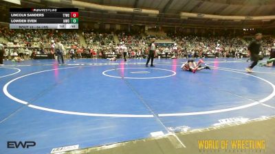64 lbs Round Of 64 - Lincoln Sanders, Team Tulsa Wrestling Club vs Lowden Even, Immortal Athletics WC