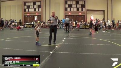 46 lbs Finals (8 Team) - Hunter Schuch, Revival Blue vs Braxten Harris, Ares