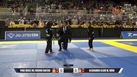 Alessandra Claire M. Sibug vs Paige Nicole Del Rosario Santiag 2025 Pan Kids Jiu-Jitsu IBJJF Championship