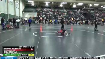 46-50 lbs Round 3 - Baeli Gossman, Ft. Calhoun Youth Wrestling Cl vs Tapanga Thompson, Norfolk Wrestling