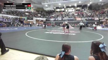235 lbs Champ. Round 1 - Peyton Smith, Ingalls vs Hanna Myers, Hoyt-Rolyal Valley Hs