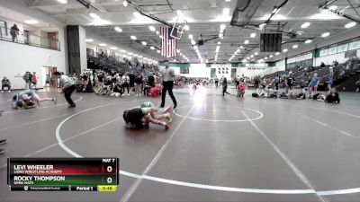 115 lbs 3rd Place Match - Rocky Thompson, Open Mats vs Levi Wheeler, Lions Wrestling Academy