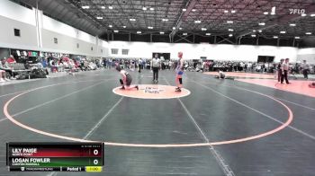 125 lbs Cons. Round 1 - Lily Paige, North Point vs Logan Fowler, Canyon Randall