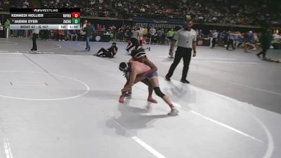 G 107 lbs Champ. Round 2 - Jaiden Dyer, Zachary Girls vs Kennedi Hollier, Rayne Girls