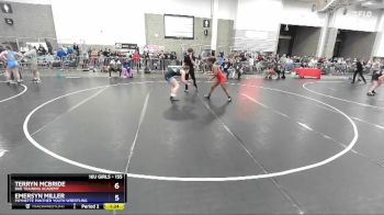 155 lbs Quarterfinal - Terryn McBride, B&B Training Academy vs Emersyn Miller, Poynette Panther Youth Wrestling