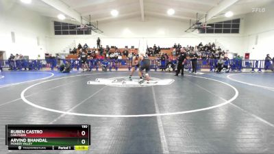 190 lbs Champ. Round 2 - Ruben Castro, Caruthers vs Arvind Bhandal, Pioneer Valley