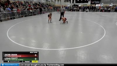 74 lbs Champ. Round 3 - Jackie Crook, Bad Karma Wrestling Club vs Logan Pigott, Siouxland Wrestling Academy