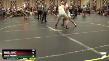 220 lbs Quarterfinals (8 Team) - Adam Mashfej, Circassian Invasion vs Mason Higley, Wyalusing Plus