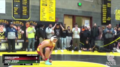 250 lbs Champ. Round 1 - Joshua Garcia, Pioneer Delano vs Mateo Jimenez, Snake Pit Wrestling