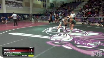 131 lbs Cons. Round 2 - Savannah Anonical, Murrieta Mesa vs Kate Castro, Montclair