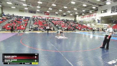 125 lbs Semifinal - Quade Smith, Chadron State vs Isaiah Gamez, Adams State