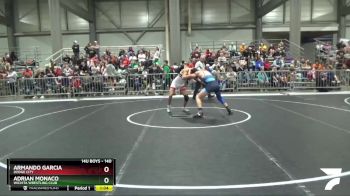 140 lbs Quarterfinal - Adrian Monaco, Wichita Wrestling Club vs Armando Garcia, Dodge City