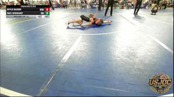 67 lbs Round Of 16 - Mylz Bazer, Nebraska Wrestling Academy vs Rex Stewart, Shelton Wrestling Academy