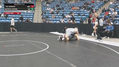 285 lbs Champ. Round 1 - Maddux Botma, Arizona Christian University vs Eli Criblez, Doane University
