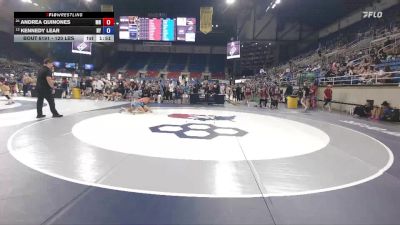 120 lbs Cons. Rd Of 32 - Andrea Quinones, MN vs Kennedy Lear, NY