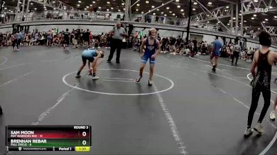 88 lbs Round 3 (8 Team) - Sam Moon, Mat Warriors Red vs Brennan Rebar, Full Circle