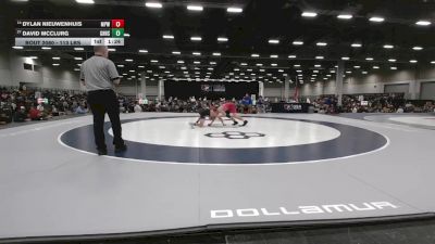 113 lbs Quarters - Dylan Nieuwenhuis, Michigan Premier WC vs David McClurg, Granite Hills High School Wrestling