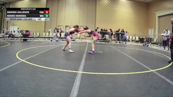 123 lbs Consi Of 16 #1 - Amanda Gallegos, Pounders WC vs Kenzie Herrera, Wright Wreslting Academy