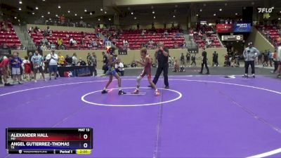 87 lbs Quarterfinal - Alexander Hall, MO vs Angel Gutierrez-Thomas, TX