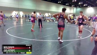 285 lbs Round 5 (6 Team) - Seth Tshiams, Red Knights vs Popi Anthony, Michiana Vice-Pink