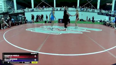 106 lbs Round 2 (4 Team) - Madisyn Mikels, Indiana vs Ella Henning, Minnesota