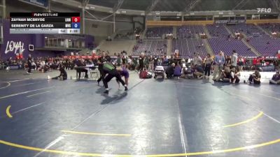 138 lbs Round 1 (16 Team) - Zaynah Mcbryde, Life University vs Serenity De La Garza, Missouri Valley College