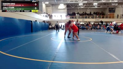 157 lbs Round 3 (6 Team) - Davion King, Labette Community College vs Cole Starr, Big Bend Community College