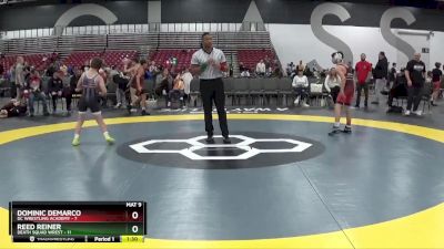 85 lbs Placement Matches (8 Team) - Reed Reiner, Death Squad Wrest vs Dominic Demarco, DC Wrestling Academy