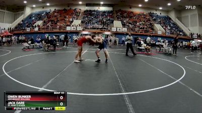 190 lbs Champ. Round 2 - Jack Dare, St. Mary`s Ryken vs Owen Bunker, Archbishop Spalding