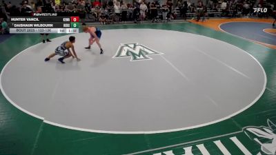 133-136 lbs Champ. Round 1 - Daishaun Wilbourn, Unaffiliated vs Hunter Vancil, Kewanee
