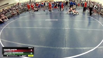 175 lbs Round 1 (6 Team) - Exavier Martin, Kansas Cobras vs Leighton Hendrickson, North Dakota 2