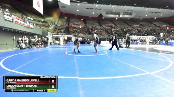 65 lbs Quarterfinal - Gary A Galindo Lovell, California vs Logan Scott Thomas, California