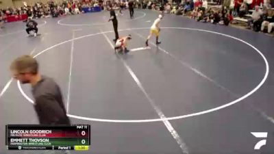 82 lbs Cons. Round 2 - Lincoln Goodrich, MN Elite Wrestling Club vs Emmett Thovson, Farmington Wrestling Club