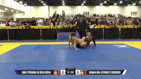 Hannah Mia-Sternblitz Robinson vs Anna Vyrginnia Da Silva Rocha 2025 World IBJJF Jiu-Jitsu No-Gi Championship