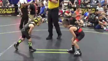 40 lbs Semis & 1st Wrestleback (8 Team) - Nelson Zwanziger, Untouchables Black vs Weston Olvera, No Escape Wrestling Academy