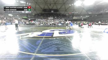 Boys 3A 215 lbs Champ. Round 2 - Kane Johnson, Shadle Park vs Jimmy Martinez-Alvarez, Mountain View