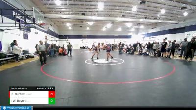 220 lbs Cons. Round 3 - Wyatt Boyer, Ellensburg vs Ben Duffield, Hanford