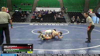 140 lbs Finals (2 Team) - Jake Ciccolella, Huntsville vs Bryson McDonald, Smiths Station Hs