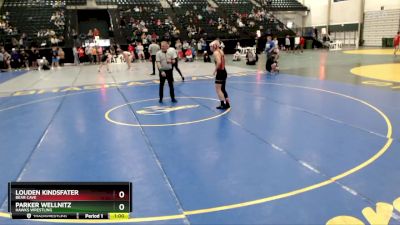 126 lbs Cons. Semi - Louden Kindsfater, Bear Cave vs Parker Wellnitz, Hawks Wrestling