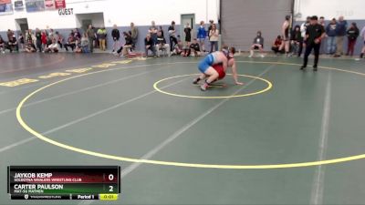 190 lbs Round 2 - Jaykob Kemp, Soldotna Whalers Wrestling Club vs Carter Paulson, Mat-Su Matmen