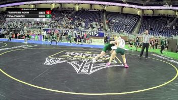 Girls-120 lbs Cons. Round 2 - Eva Zimnicki, West Bloomfield Hs Girls vs Emmaline Kouw, Zeeland West Hs Girls